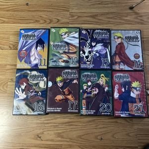 NARUTO Shippuden Mixed Lot of 8 DVD Uncut Box Set 11, 12, 13, 14, 16, 17, 20,21